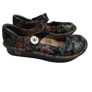 Alegria Women's Paloma Mary‎ Jane Shoes EU 39 Floral Leather Upper & Lining